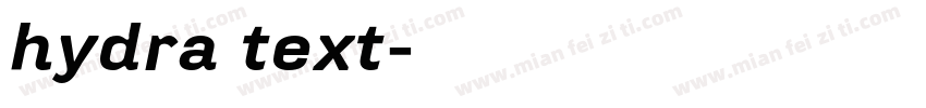 hydra text字体转换